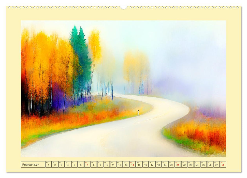 Finnlands Stille. Eine Aquarell-Reise durch den Norden (CALVENDO Wandkalender 2027)