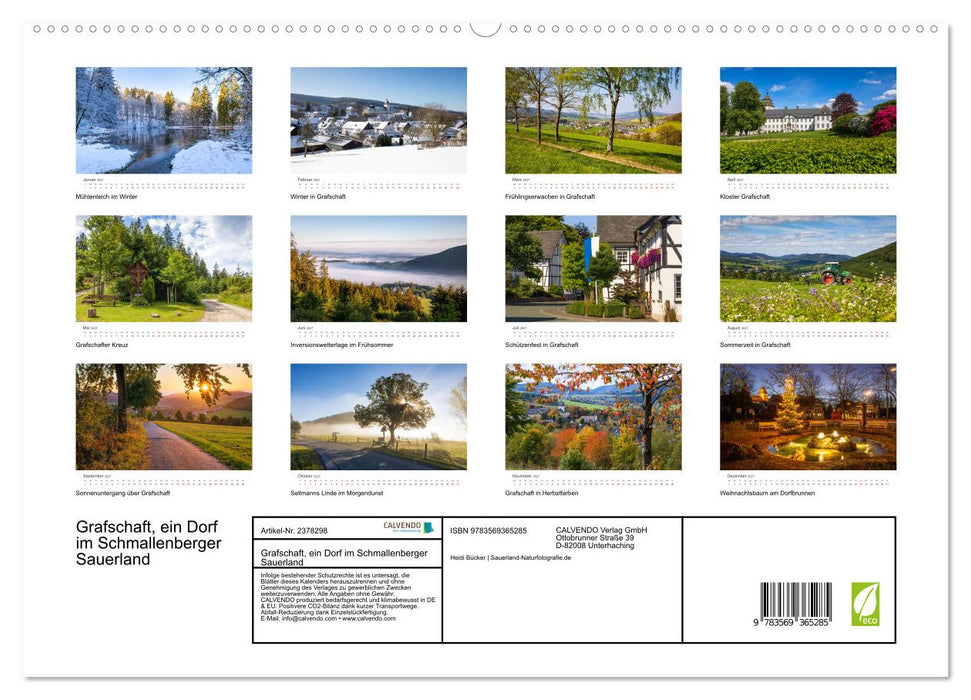 Grafschaft, ein Dorf im Schmallenberger Sauerland (CALVENDO Premium Wandkalender 2027)