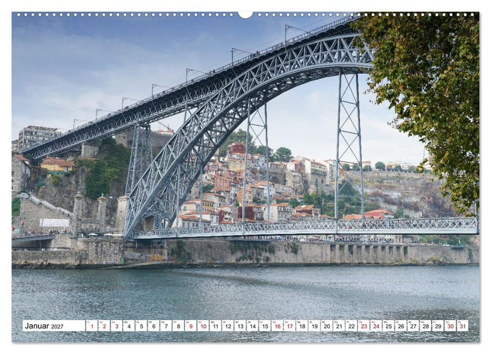 Unterwegs - Caminho Português. Zu Fuß auf dem Portugiesischen Jakobsweg (CALVENDO Premium Wandkalender 2027)
