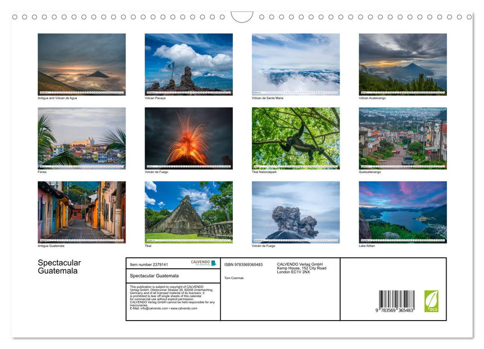 Spectacular Guatemala (CALVENDO Monthly Calendar 2027)