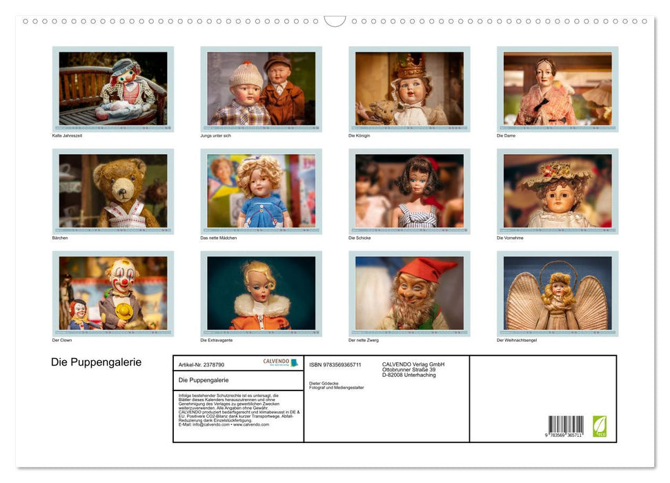 Die Puppengalerie (CALVENDO Wandkalender 2027)