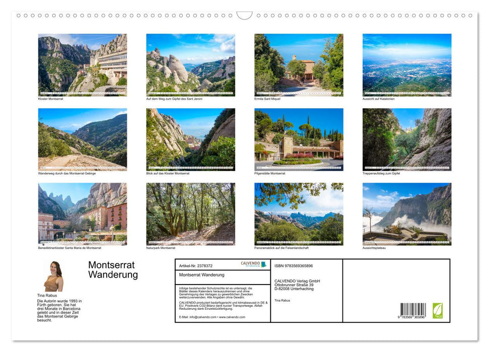 Montserrat Wanderung (CALVENDO Wandkalender 2027)