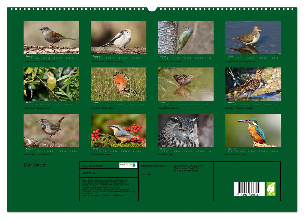 Der Birder (CALVENDO Premium Wandkalender 2027)