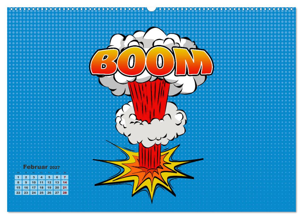 Retro Comic Explosions (CALVENDO Premium Wandkalender 2027)