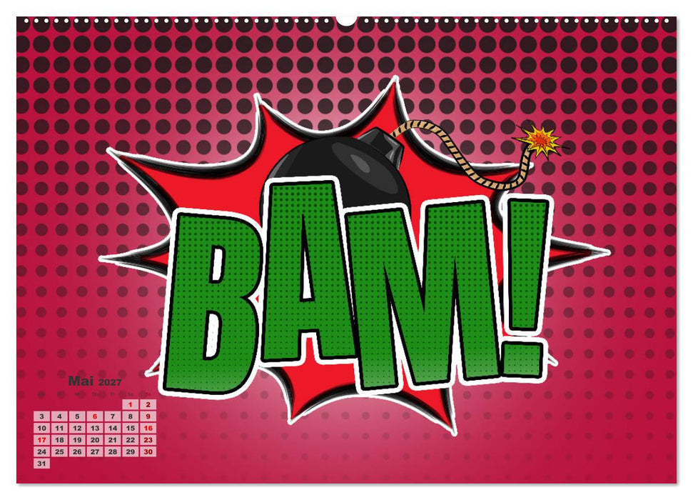 Retro Comic Explosions (CALVENDO Premium Wandkalender 2027)