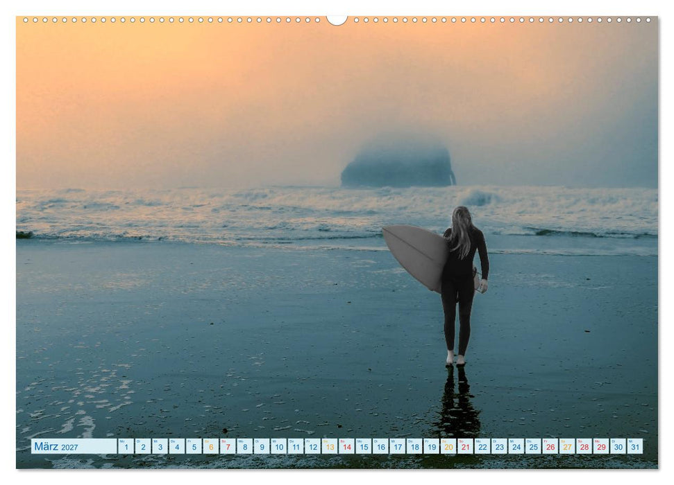 Surfen - einfach cool (CALVENDO Premium Wandkalender 2027)