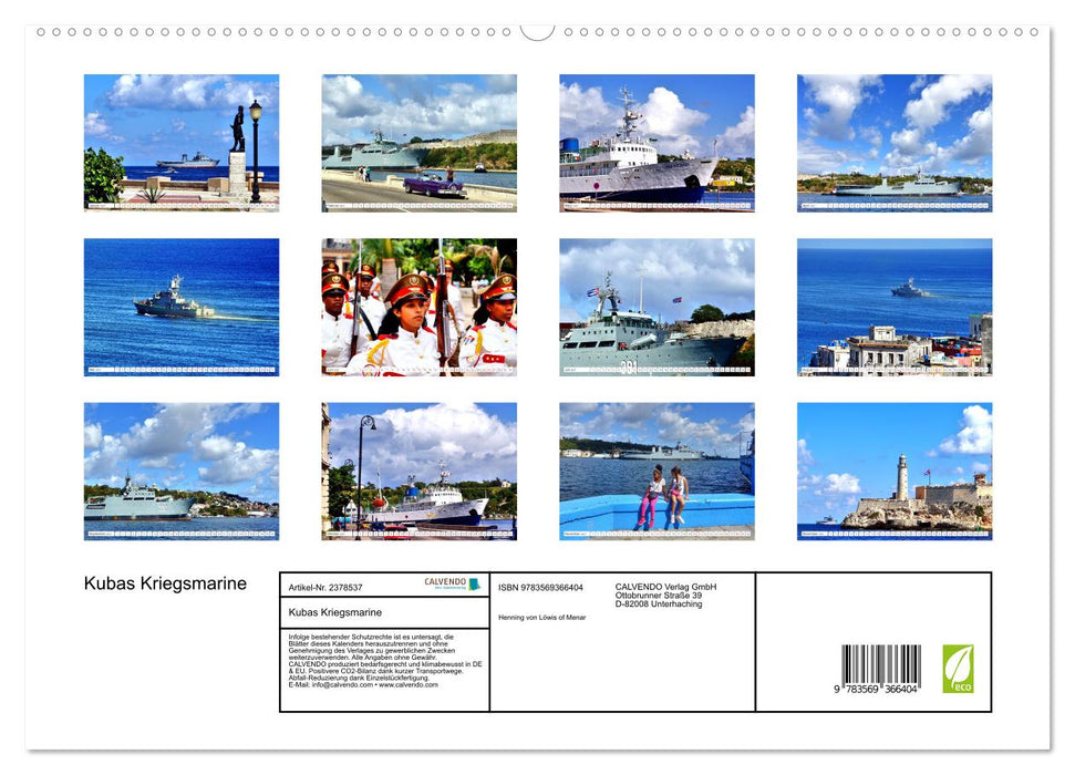 Kubas Kriegsmarine (CALVENDO Premium Wandkalender 2027)