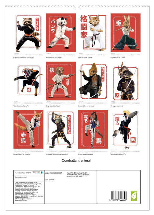 Combattant animal (CALVENDO Calendrier supérieur 2027)