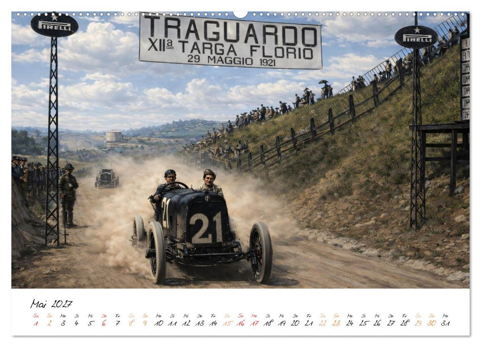 Targa Florio Souvenirs1906 bis 1930 (CALVENDO Premium Wandkalender 2027)