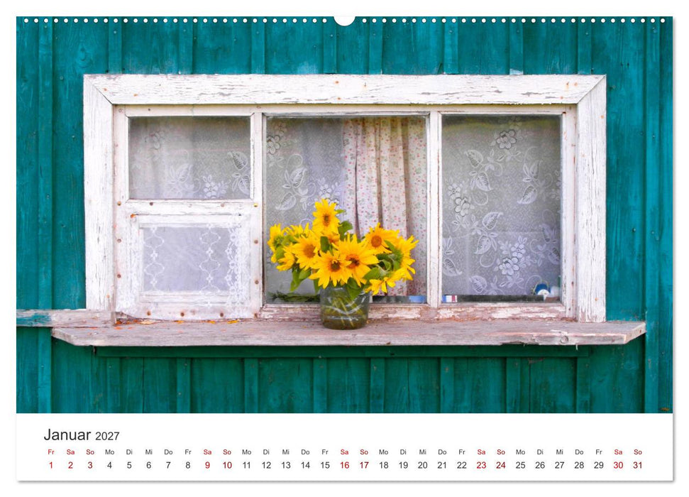 Sonnenblumen - Erstrahlen im freundlichen Gelb. (CALVENDO Wandkalender 2027)