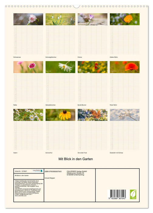 Mit Blick in den Garten (CALVENDO Premium Wandkalender 2027)