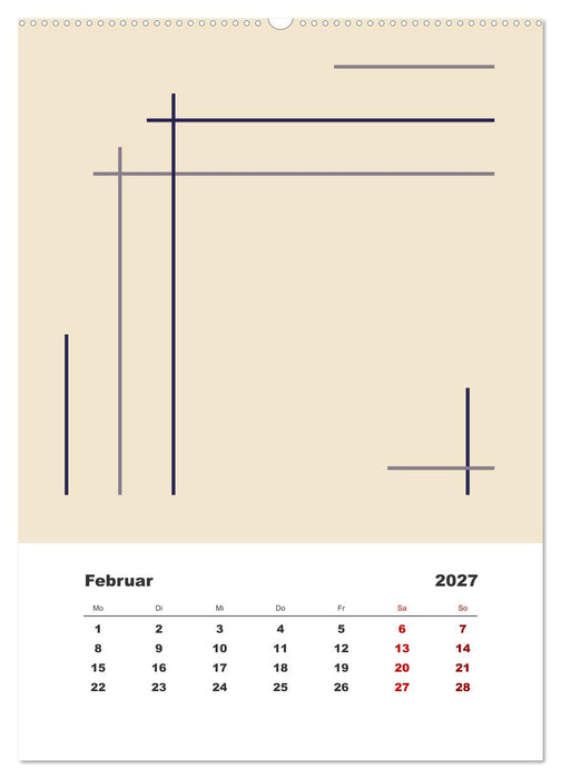 GeoArt - geometrische Formen (CALVENDO Premium Wandkalender 2027)