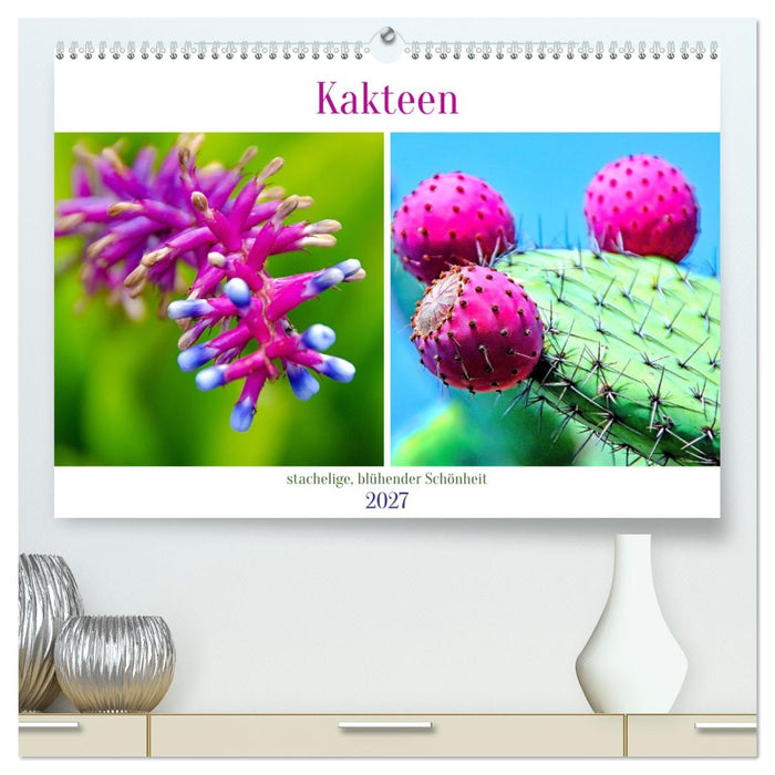 Kakteen - stachelige, blühende Schönheiten (CALVENDO Premium Wandkalender 2027)