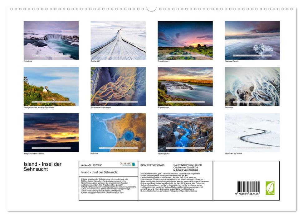 Island - Insel der Sehnsucht (CALVENDO Premium Wandkalender 2027)