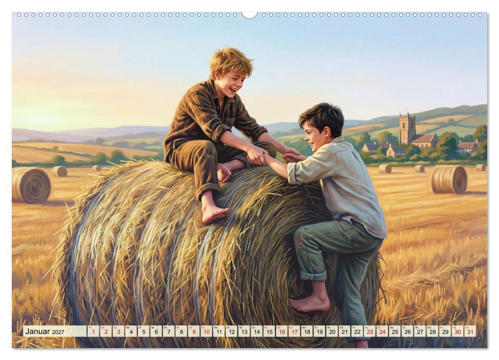 Glückliche Kindertage - Impressionen aus vergangen Zeiten (CALVENDO Wandkalender 2027)