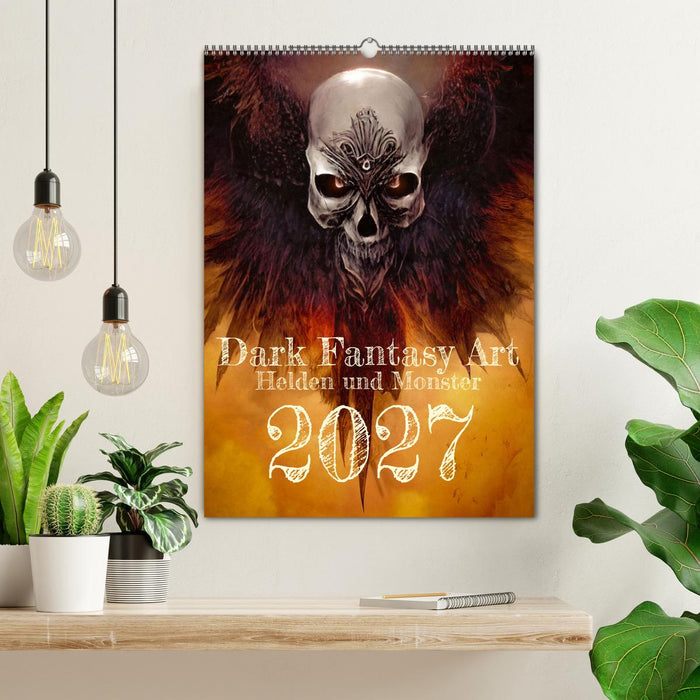 Dark Fantasy Art - Helden und Monster (CALVENDO Wandkalender 2027)