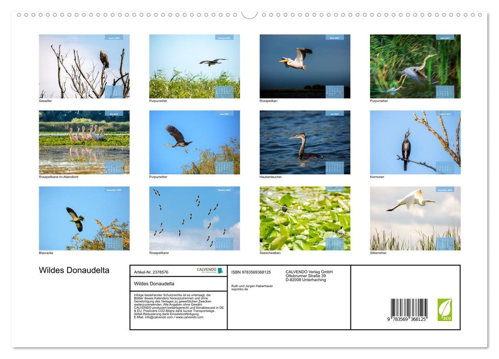 Wildes Donaudelta (CALVENDO Premium Wandkalender 2027)