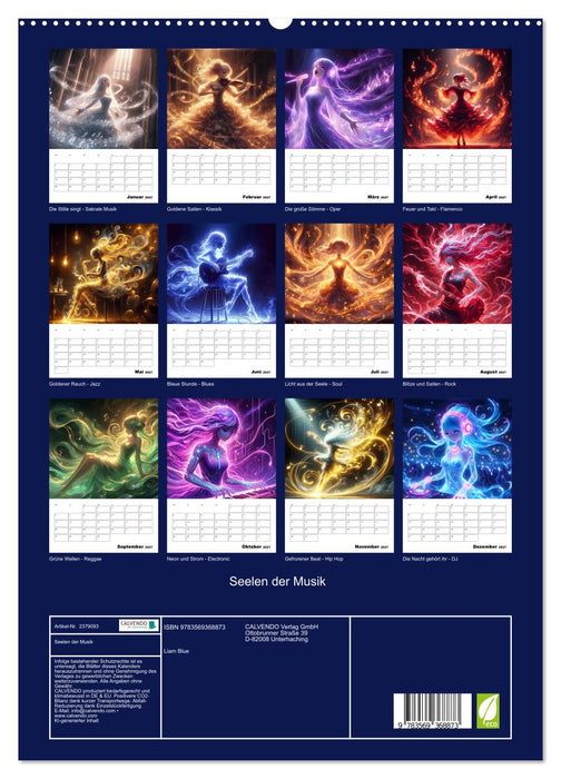Seelen der Musik (CALVENDO Premium Wandkalender 2027)