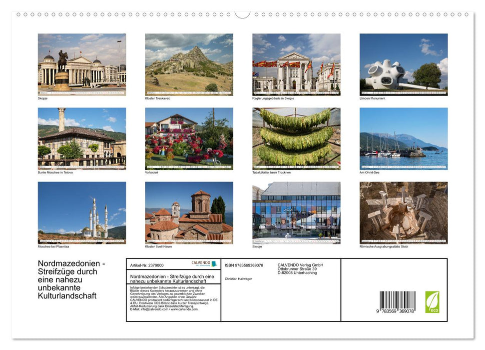 Nordmazedonien - Streifzüge durch eine nahezu unbekannte Kulturlandschaft (CALVENDO Premium Wandkalender 2027)