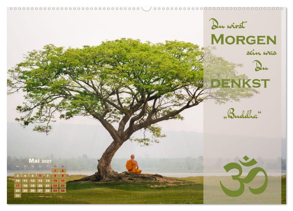 Erleuchtende Worte, Lebensweisheiten von Gautama Buddha by VogtArt (CALVENDO Premium Wandkalender 2027)