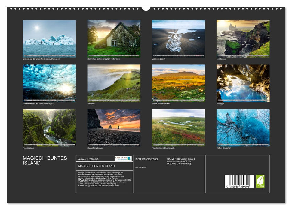 MAGISCH BUNTES ISLAND (CALVENDO Premium Wandkalender 2027)
