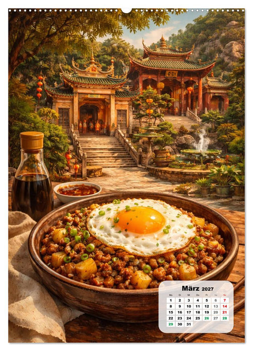 Macau - Eine Schlemmerreise zwischen zwei Welten (CALVENDO Wandkalender 2027)