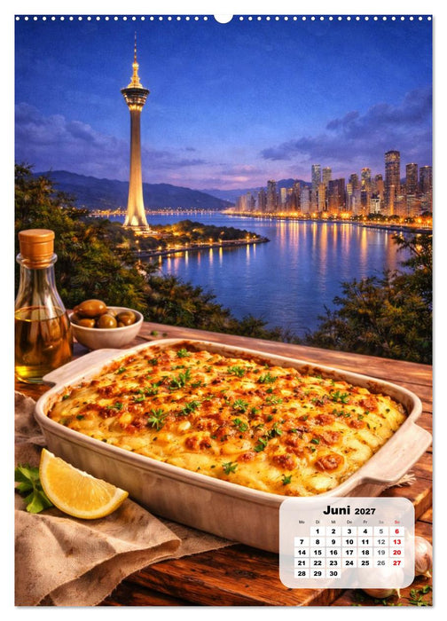 Macau - Eine Schlemmerreise zwischen zwei Welten (CALVENDO Wandkalender 2027)