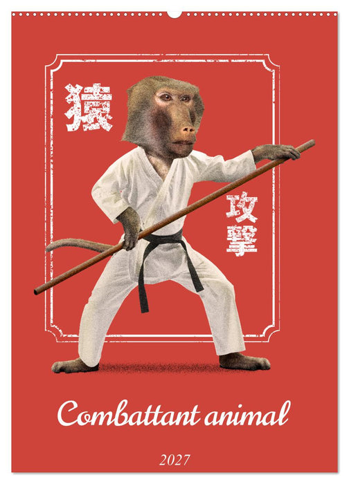 Combattant animal (CALVENDO Calendrier mensuel 2027)