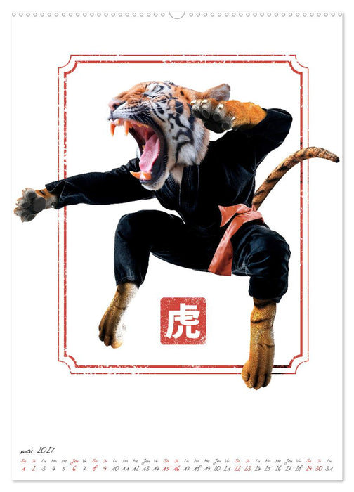 Combattant animal (CALVENDO Calendrier mensuel 2027)