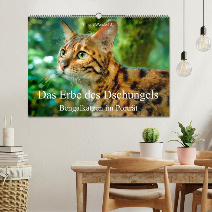Das Erbe des Dschungels - Bengalkatzen im Porträt (CALVENDO Wandkalender 2027)