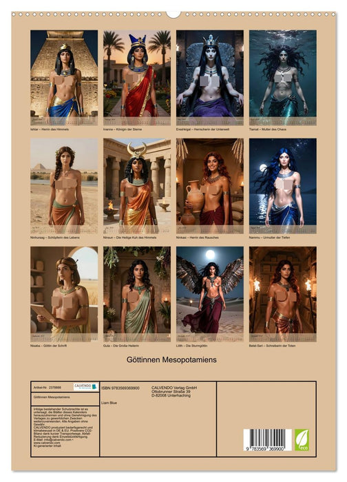 Göttinnen Mesopotamiens (CALVENDO Premium Wandkalender 2027)