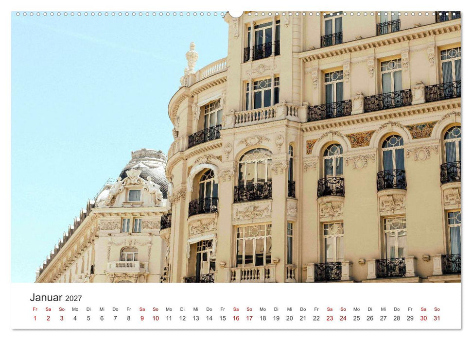 Madrid - Spaniens bezaubernde Hauptstadt. (CALVENDO Wandkalender 2027)