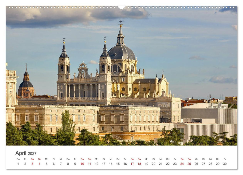 Madrid - Spaniens bezaubernde Hauptstadt. (CALVENDO Wandkalender 2027)