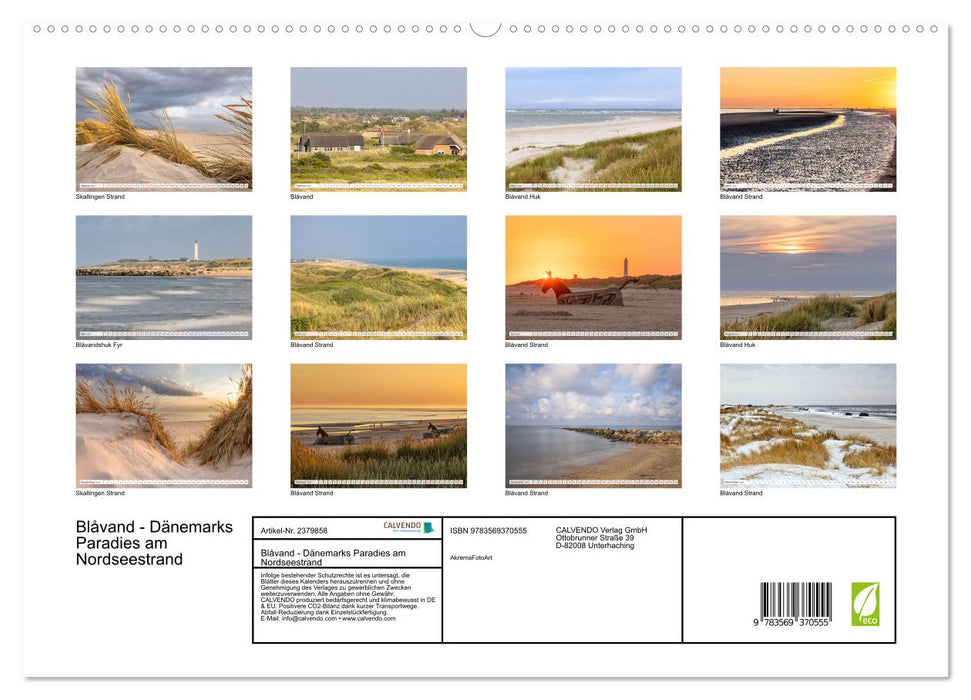 Blåvand - Dänemarks Paradies am Nordseestrand (CALVENDO Premium Wandkalender 2027)