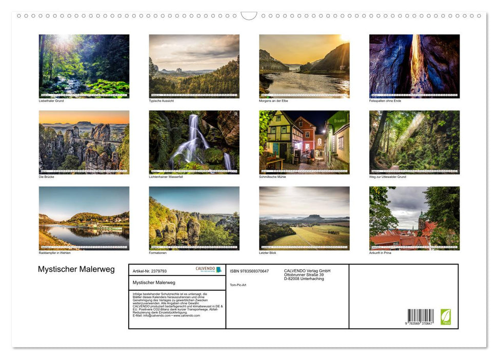 Mystischer Malerweg (CALVENDO Wandkalender 2027)