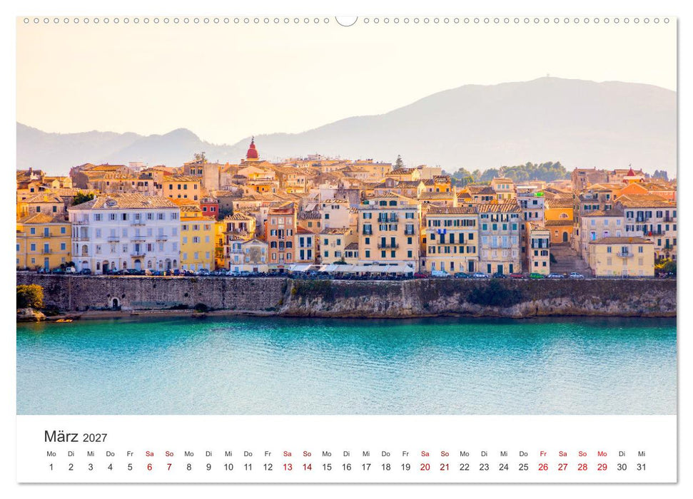 Korfu - Die paradiesische Insel im Mittelmeer. (CALVENDO Premium Wandkalender 2027)