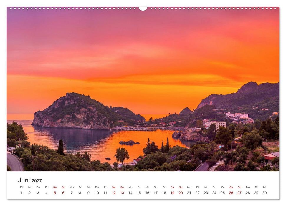 Korfu - Die paradiesische Insel im Mittelmeer. (CALVENDO Premium Wandkalender 2027)
