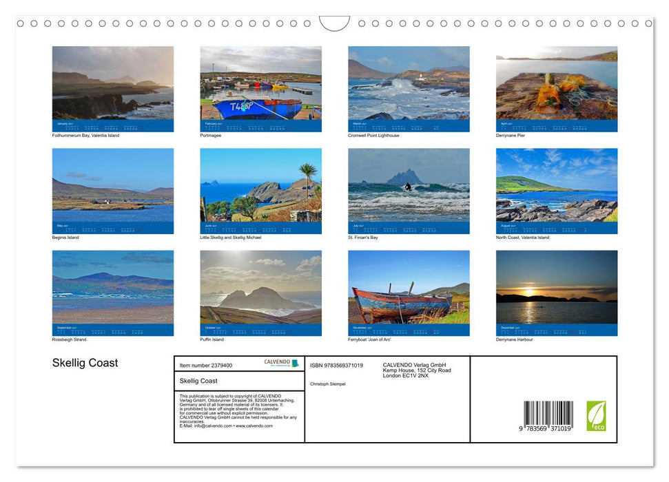 Skellig Coast (CALVENDO Monthly Calendar 2027)
