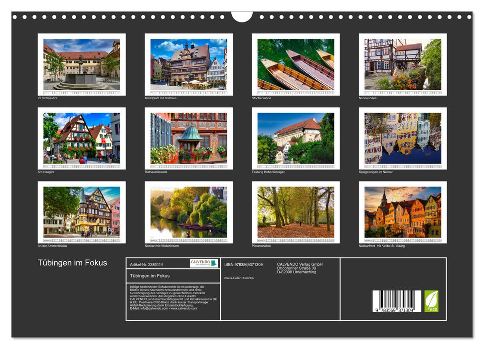 Tübingen im Fokus (CALVENDO Wandkalender 2027)