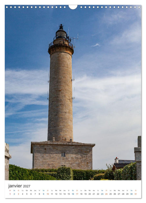 Phares du Finistère (CALVENDO Calendrier mensuel 2027)