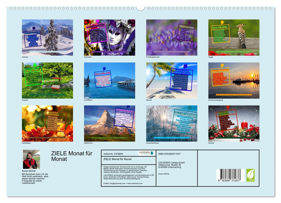 ZIELE Monat für Monat (CALVENDO Premium Wandkalender 2027)