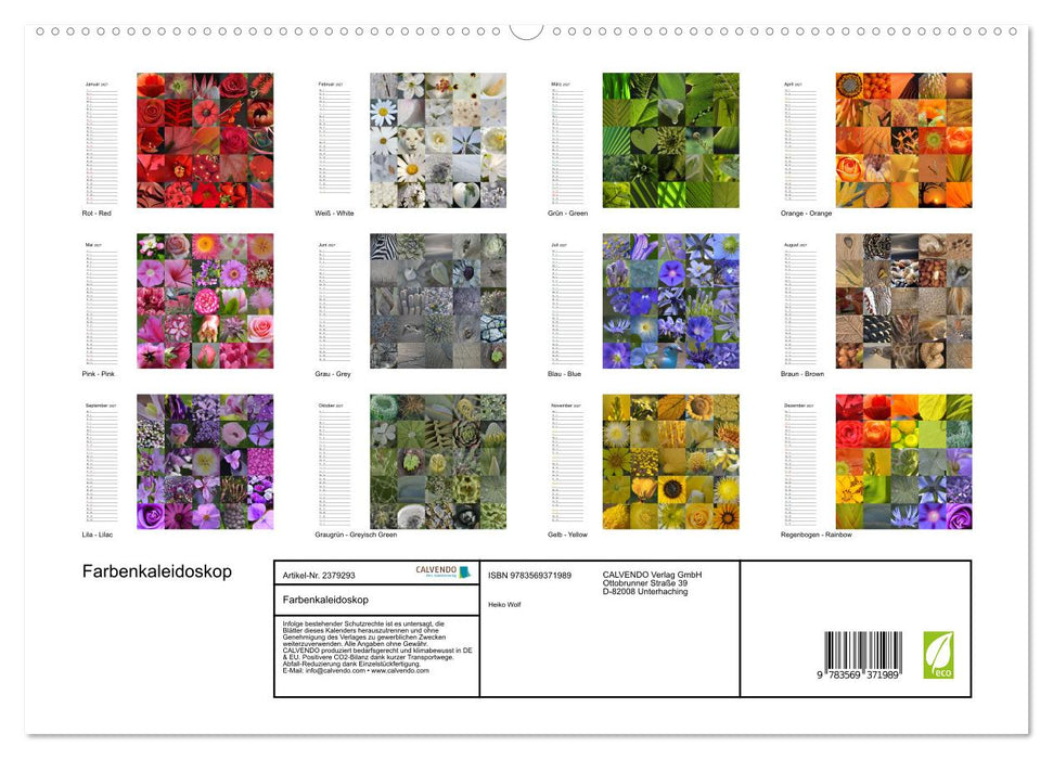 Farbenkaleidoskop (CALVENDO Premium Wandkalender 2027)