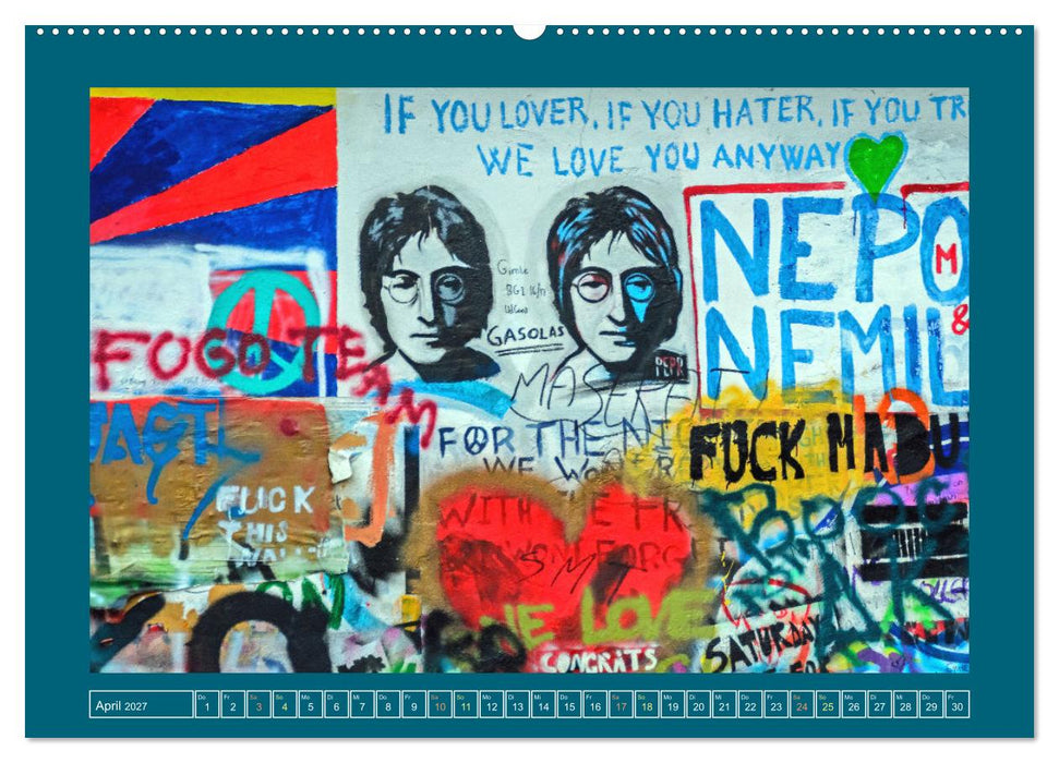 Streetart in Europas Städten (CALVENDO Wandkalender 2027)