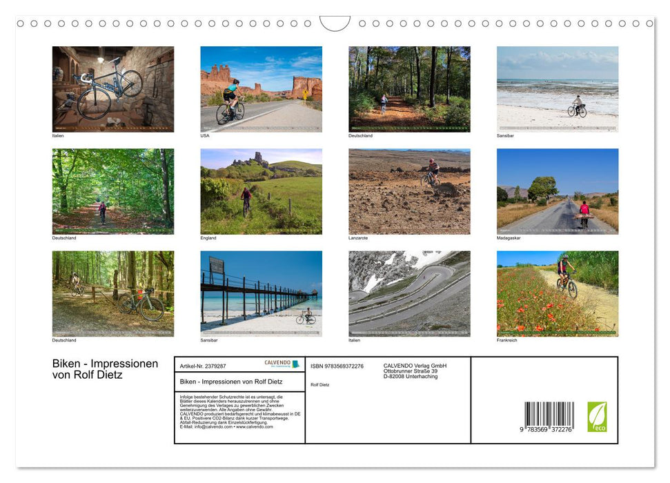 Biken - Impressionen von Rolf Dietz (CALVENDO Wandkalender 2027)