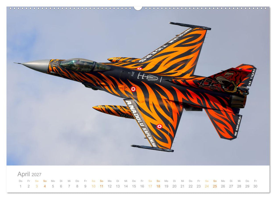 VIPER ACTION - F-16 FIGHTING FALCON (CALVENDO Premium Wandkalender 2027)