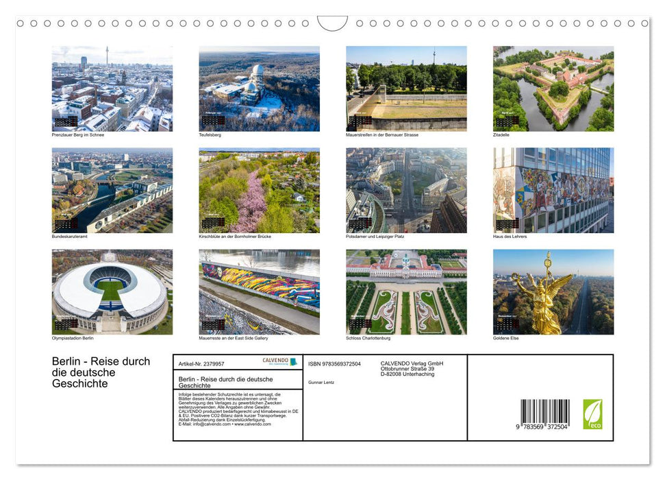 Berlin - Reise durch die deutsche Geschichte (CALVENDO Wandkalender 2027)
