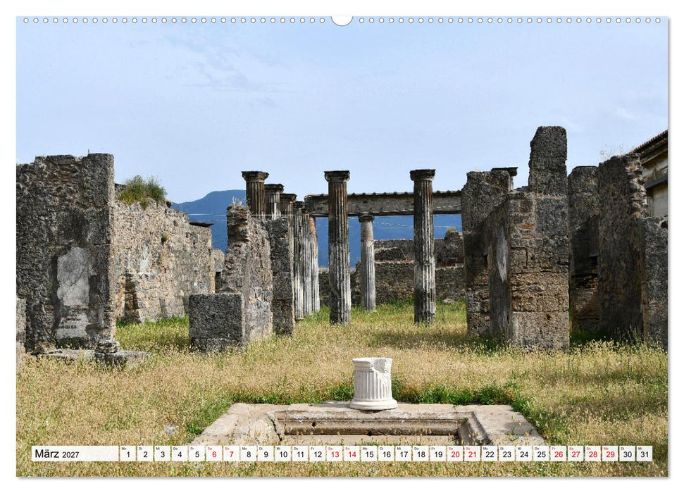 Vesuv-Pompeji-Herculaneum, lebendige Antike in Kampanien (CALVENDO Wandkalender 2027)