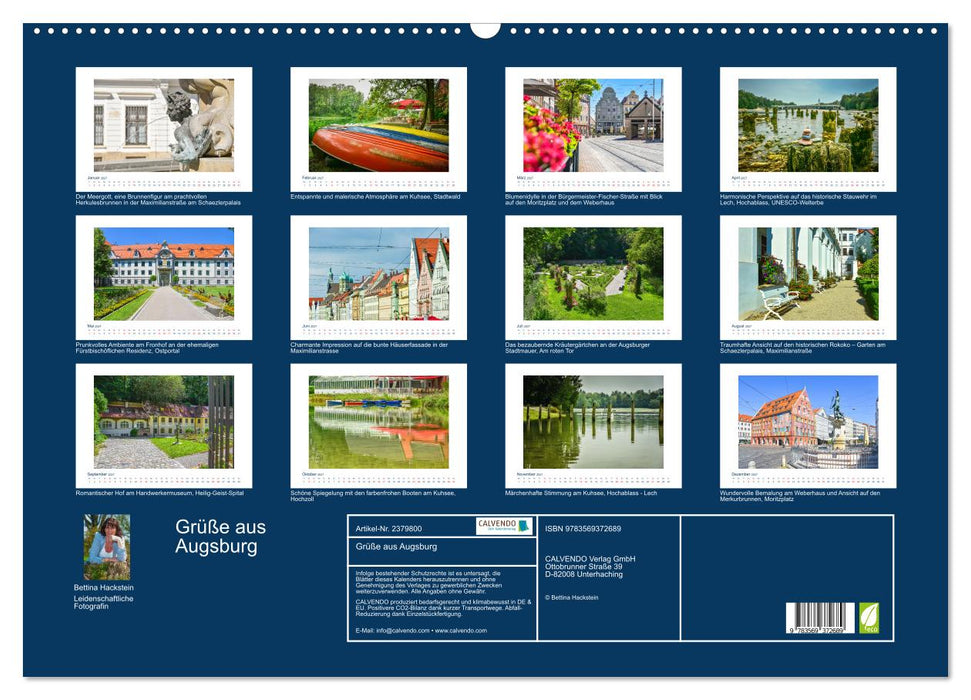 Grüße aus Augsburg (CALVENDO Wandkalender 2027)
