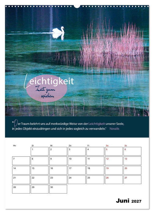 Zitate Wegbegleiter, mit Sprüchen durch das Jahr by VogtArt (CALVENDO Premium Wandkalender 2027)