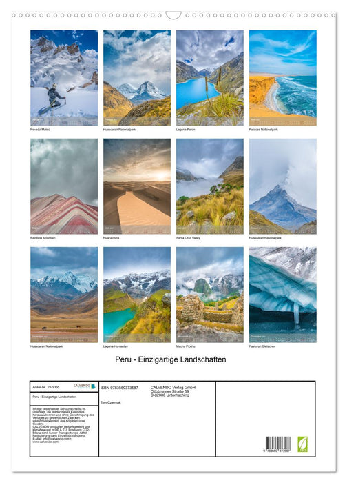 Peru - Einzigartige Landschaften (CALVENDO Wandkalender 2027)